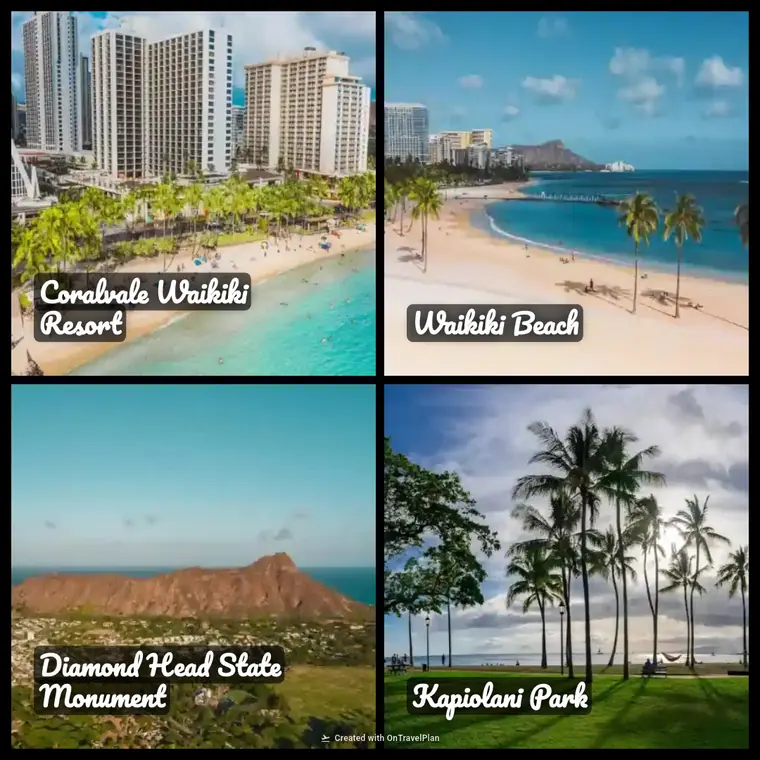 Screenshot of OnTravelPlan showing Collage
